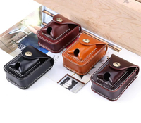 Étui à cigarettes vintage en cuir tanné végétal pour homme, petite pochette à outils, sacoche de ceinture portable décontractée en cuir véritable fait main pour l'extérieur