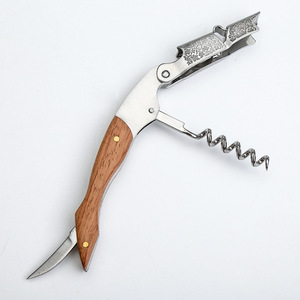 Tire-bouchon en acier inoxydable Rosewood 12,5 cm avec décapsuleur et coupe-tête de crevettes - Product Image 3