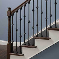 Composants ornementaux en fer forgé balustre pour rampe d'escalier main courante balcon balustrade porte clôture pièces