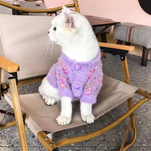 ठंडे-प्रूफ गर्म पालतू जानवर कुत्ते टेडी पोमेरेनियन बिचोन बिल्ली के लिए नए साल का प्यारा रंग - Product Image 3