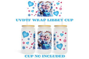 สติ๊กเกอร์กันน้ำลายการ์ตูน PET ขนาด 16 ออนซ์ แบบกำหนดเองสำหรับแก้วน้ำ แก้วมัค ลายฮิสแปนิก แบบ UV DTF - Product Image 2