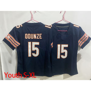 Venta al por mayor Chicago Jerseys 15 Roma Odunze 18 Caleb Williams Youth's Stitched American Football Game Limited Jersey Camisetas - Product Image 6