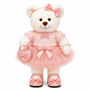 Fabricant OEM – Ensemble Robe et Chaussures Personnalisés pour Ours en Peluche de 40 cm – Tenue Tutu OEM pour Animaux en Peluche – Vêtements et Costumes Certifiés EN71 - Product Image 1