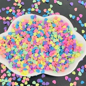 50g colorato misto Mini cuore <span class=keywords><strong>Fimo</strong></span> fetta di <span class=keywords><strong>argilla</strong></span> <span class=keywords><strong>polimerica</strong></span> granella per alimenti in miniatura lucidalabbra accessori - Product Image 2