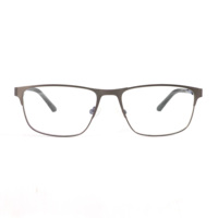 Montura de Gafas Ópticas Deportivas de Metal con Logotipo Personalizado de Alta Calidad, con Patillas de Goma, Gafas de Negocios de Buena Calidad para Uso Diario