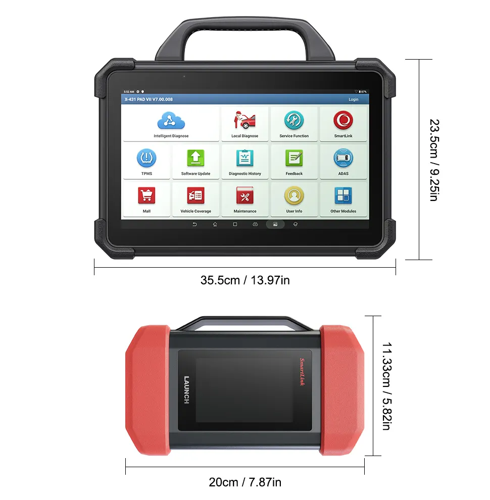 Pad de X-431 de lancement professionnel 7 Elite X431 Vii Pad V Pad7 Pad 5 automobile Obd2 outils prix véhicule Diagnostic Scanner outil