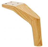 Bonne qualité Oem grain de bois meubles modernes accessoires de quincaillerie Table basse canapé chaise pieds de base pied de canapé en bois