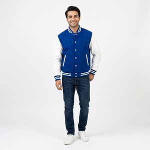 <b>Men</b> Varsity Winter <b>Jacket</b> featuring double stitched seams rib cuffs and strong shoulder fit for regular winter dressing - Product Image 1