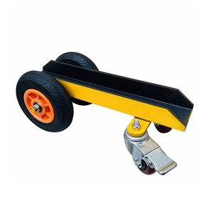 Carretilla de Mano Amarilla de Acero con 2 Ruedas, Carro de Transporte Industrial Resistente con Recubrimiento en Polvo - Product Image 1