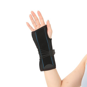 Support respirant pour attelle de poignet du canal carpien avec <span class=keywords><strong>2</strong></span> sangles et stabilisateur d'attelle en métal - Product Image 4