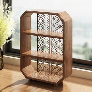 Pequeño Soporte Plegable para Tazas de Té, Soporte de Almacenamiento de Tres Niveles, Nuevo Estilo Chino, Decoración de Escritorio, Exhibidor de Tazas de Té - Product Image 1