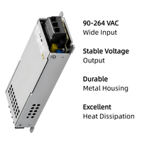 Fuente de Alimentación Conmutada AC-DC de 200W 5V 40A, Entrada de 90-264V, 89% de Eficiencia, Rango de Temperatura Amplio de -40 a 80°C para Pantallas LED