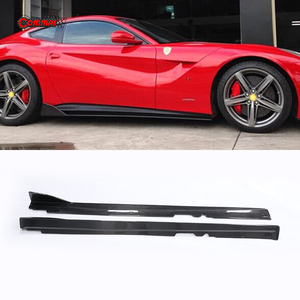 Factory Price Upgrade to RZ Style Carbon Fiber Car Auto Parts Side Skirt For Ferrrari F12 - Product Image 6