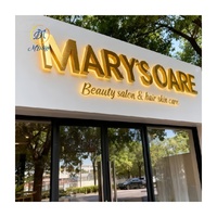 Letrero Luminoso 3D con Retroiluminación para Exteriores, Logotipo de Empresa, Letrero LED Personalizado para Publicidad, Señalización Acrílica
