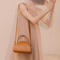 Sac à main pour femme, nouvelle tendance, sac fourre-tout demi-rond, sac bandoulière, sac de mode, sac en PU, logo personnalisé, OEM, serrure, BSCI