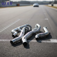 Collecteur d'échappement haute performance en acier inoxydable pour Ford Mustang GT 5.0L V8 2015-2026, collecteur d'échappement à tubes longs