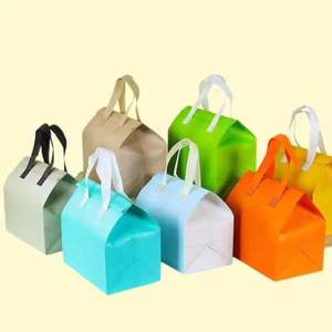 Custom Waterproof Portable Non Woven Aluminum Foil Cooler Takeaway Food Packaging Insulated Lunch Eco Tote <b>Bags</b> for Drinks - Product Image 6