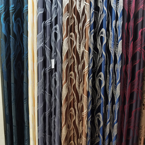 Vente en gros d'usine de tissus jacquard haute précision pour rideaux avec motifs artistiques et rideaux pour la maison - Product Image 1