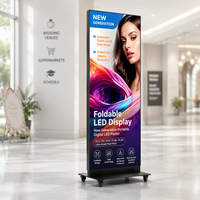 Afficheur LED d'intérieur TOPvision P2.5 P2 P1.86 P1.5, signalisation numérique sur pied mobile pour magasin de détail, entreprise en libre-service, texte SDK