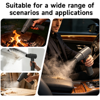 Souffleur d'air comprimé électrique rechargeable 500W - Nettoyeur de clavier et PC avec lumière LED 80000 tr/min sans fil pour bureau et usage domestique