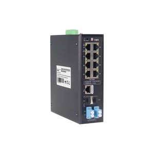 Switch Ethernet industriel géré 8 ports PoE+ et 2 ports SFP Gigabit Uplink avec fonction de bypass de port - Product Image 2