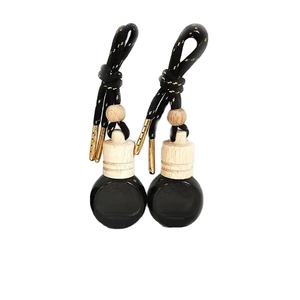 Flacon de parfum vide transparent rond et plat de 6 ml, flacon diffuseur d'huiles essentielles à suspendre - Product Image 6