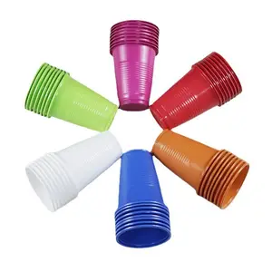 7盎司彩色派对杯200毫升OEM/ODM透明白色中号杯厂家供应一次性塑料杯