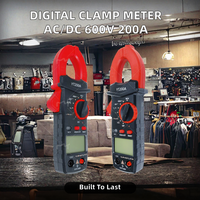 YT200A Digital Clamp Meter Multimeter AC/DC 600V 400A Pengukuran Resistansi Kapasitansi Frekuensi Dioda Suhu