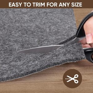 Tapis classiques en feutre antidérapants extra larges, épaisseur 1/4 po, avec support en caoutchouc absorbant <span class=keywords><strong>les</strong></span> chocs, pour toutes <span class=keywords><strong>les</strong></span> moquettes et sols en bois dur - Product Image 4