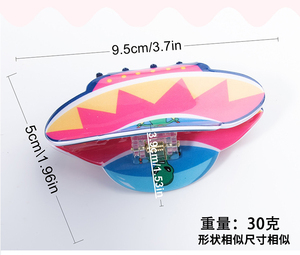 Nuovo Design Unico Divertente Cartone Animato Serie <span class=keywords><strong>Anime</strong></span> Plastica 9,5 cm Alieno Astronave UFO Forma Fantasia Fermaglio per Capelli per Ragazze Accessorio per Capelli - Product Image 6