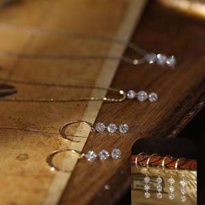 Womens Luxury Lab Grown Diamond <b>Necklace</b> <b>Chain</b> Gold Rose Gold White Gold Silver Premium Designer Fine Jewelry Collection - Product Image 3