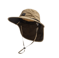 Chapeau Bob à Large Bord Anti-UV Séchage Rapide avec Cache-Nuque en Maille et Sangle Mentonnière Réglable pour Pêche, Randonnée et Camping en Extérieur
