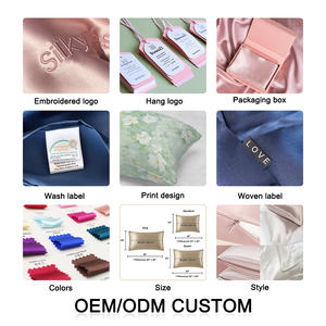 Venta al por mayor 100% Grado 6A Oeko Certificado Funda de almohada de seda real Patrón de lujo bordado con cremallera oculta Uso del hotel - Product Image 3