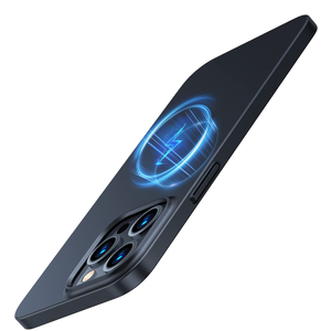 Funda Magnética Ultrafina <span class=keywords><strong>TORRAS</strong></span> para 15 Pro, Diseño de Agarre de Terciopelo Liso, Resistente a Golpes y Arañazos, Color Negro, para Teléfono Móvil - Product Image 1