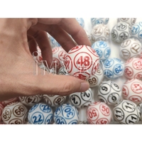 Balles de ping-pong en plastique miniatures personnalisées avec logo, 38 mm, pour tirage au sort de loterie, couleurs assorties, solides et durables