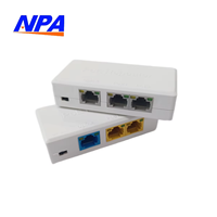 Extensor Repetidor PoE ANPA 1 2/4, Interior/Exterior, Impermeable, RJ45 10/100/1000Mbps, QoS, Apilable, Full-Duplex, para Cámaras IP y Redes