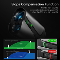 Télémètre de golf numérique G303 avec objectif HD 7X, portée de 1200 yards, mesure de distance au laser avec compensation de pente