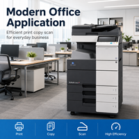 Mesin Fotokopi Multifungsi Warna A3 Konica Minolta Bizhub C454e Rekondisi 45ppm Cetak Salin Pindai Faks Printer Kantor All-in-One