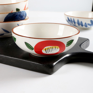 ชามข้าวเซรามิกทำมือ ลายเคลือบแบบตะวันออก สำหรับใช้ในบ้าน - Product Image 2