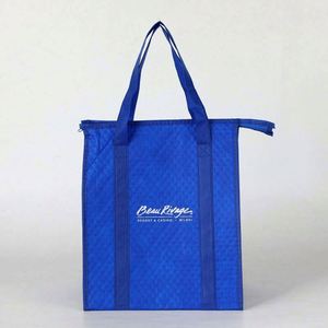 Sacs isothermes réutilisables pour la restauration rapide, sacs à lunch thermiques personnalisés avec logo imprimé, sacs isothermes non tissés pour aliments et vin, vente en gros à prix réduit - Product Image 5