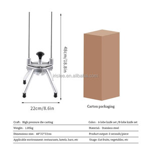 6 Wedge Hướng dẫn sử dụng chanh táo Chopper cam cắt trái cây Rau Trái Cây <span class=keywords><strong>Slicer</strong></span> - Product Image 3