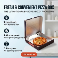 Boîtes à pizza italiennes personnalisées imprimées sur mesure, forme d'avion, carton ondulé, pelliculage brillant, emballage alimentaire recyclable