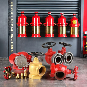 Robinet d'incendie en fonte rouge DN20 3/4 pouce avec volant noir pour les incendies de classe A et B - Product Image 6