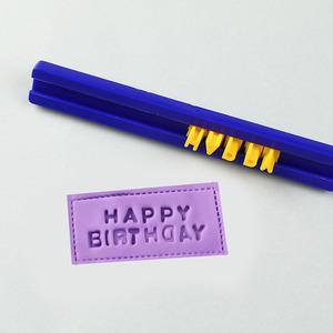 Baby Hand Foot <b>Print</b> Photo <b>Frame</b> Rectangular Embossing Printing Tabletop Display For First Birthday Full Moon Celebration - Product Image 1