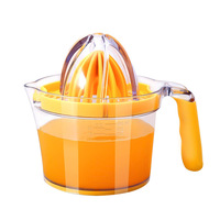 Presse-agrumes manuel multifonctionnel 4 en 1 pour agrumes, oranges, citrons, citrons verts, poignée confortable, râpe, œufs, plastique PP durable