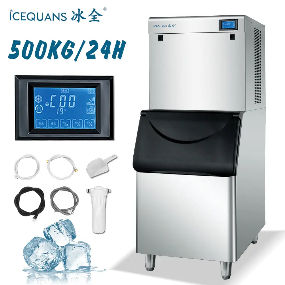 BSF-1000 500 кг/24H прозрачный машины для изготовления льда кубик льда для коммерческого использования