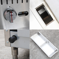 Plaque de cuisson professionnelle à gaz robuste en acier inoxydable, entièrement automatique et intelligente, avec 2/4/6/8 brûleurs, équipement de cuisine silencieux