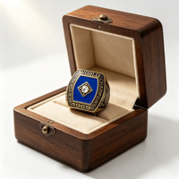 Neues Design China Lieferanten Werbegeschenk Traditioneller Vollmetall-Spieler-Ring Maßgefertigte Rugby-Meisterschaftsringe
