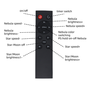 Projecteur LED Galaxie Chien Astronaute, <span class=keywords><strong>Veilleuse</strong></span> LED avec Télécommande, Lampe Nébuleuse pour Décoration de Fête et Chambre d'Enfant - Product Image 5