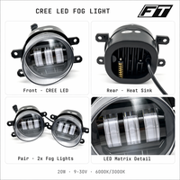 Feux antibrouillard LED CREE 20W 6000K Blanc 3000K Jaune 9-30V Universel pour Toyota Corolla Camry RAV4 Hilux CE Fabricant
